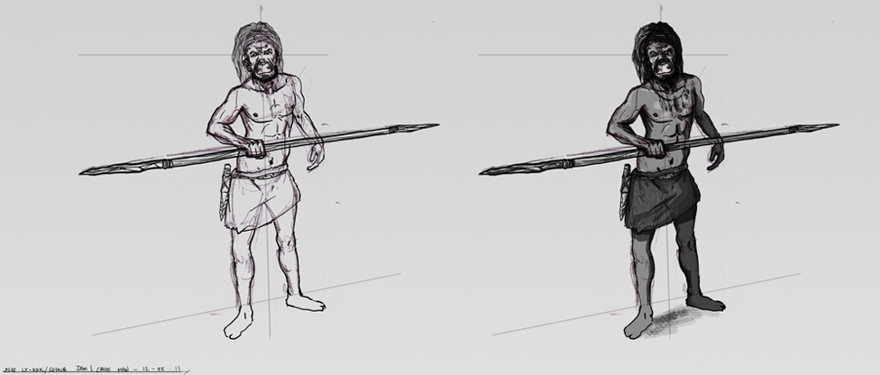 Caveman character design