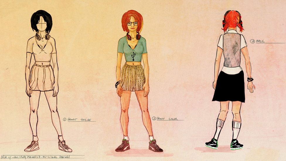 Geek girl – Character art