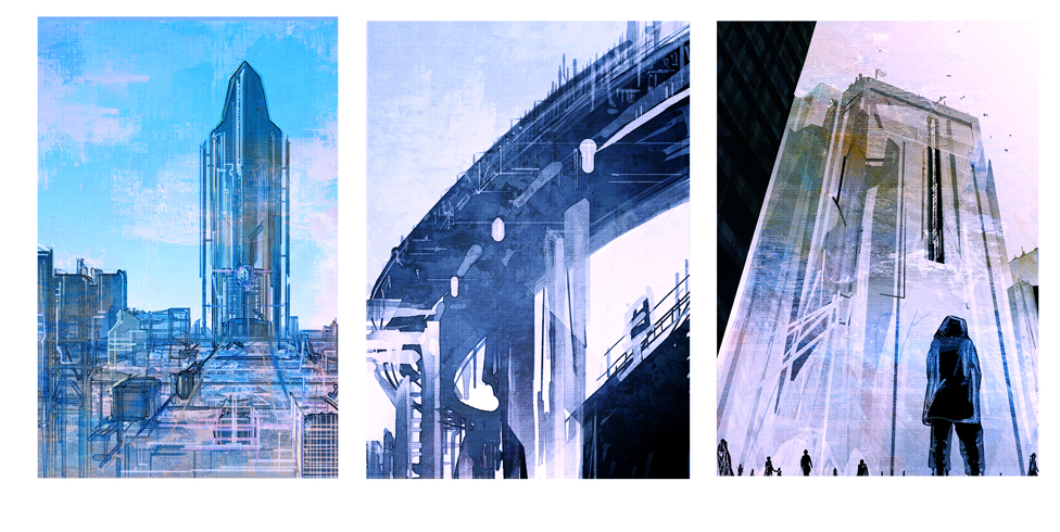 Sci-fi city designs